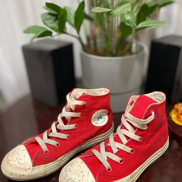 Converse All Star Chuck Taylor Hi Enamel Red Driftwood - Picture 4 of 4